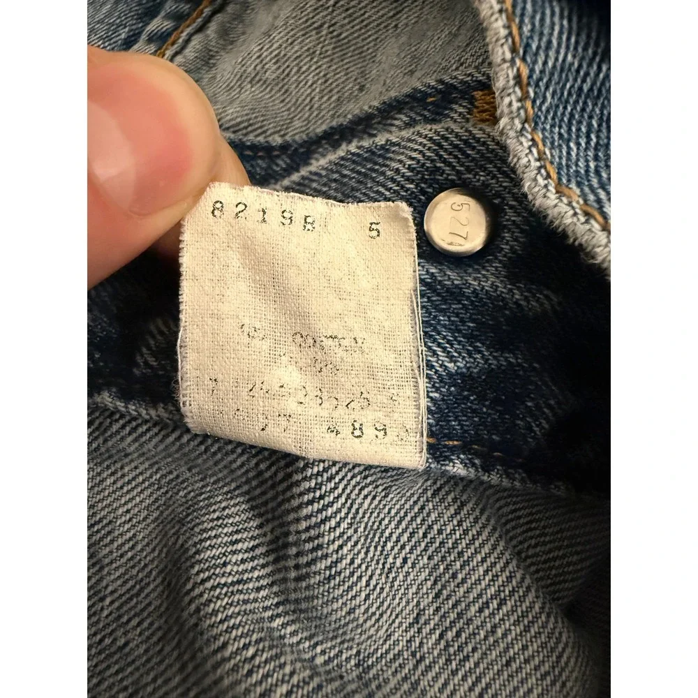 Vintage Levis Levi's Type III Trucker Jacket Made in USA Blue Mens Small 90s - Picture 4 of 8